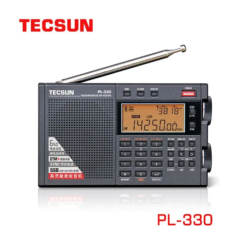 Tecsun PL-330 радио FM /LW/SW/MW - SSB all-band Radio pl330 портативное |