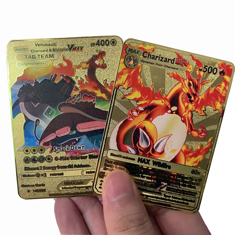 

Magic Baby Metal Card Fire-Breathing Dragon Vmax Collection Card Trainer Lily Emma Li English Card Toy