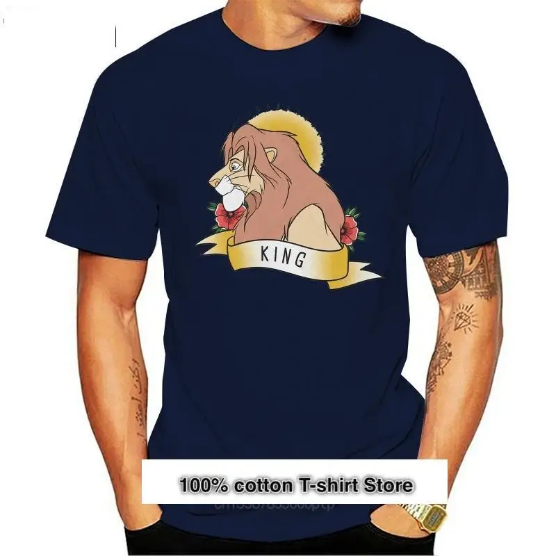 

Camiseta con imágenes para hombres, Rey León, San Valentín, Simba