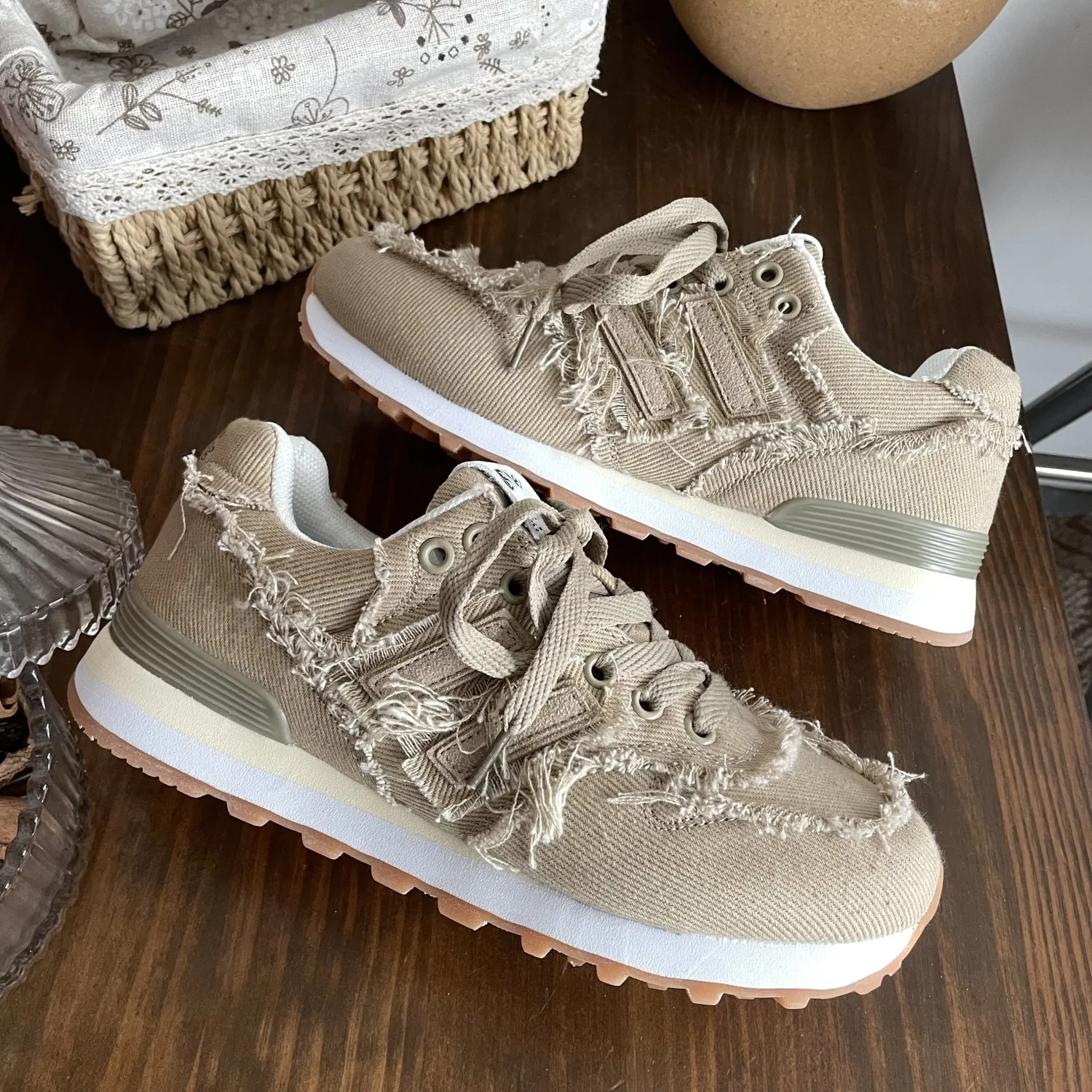 Кроссовки женские с круглым носком повседневные эспадрильи на платформе