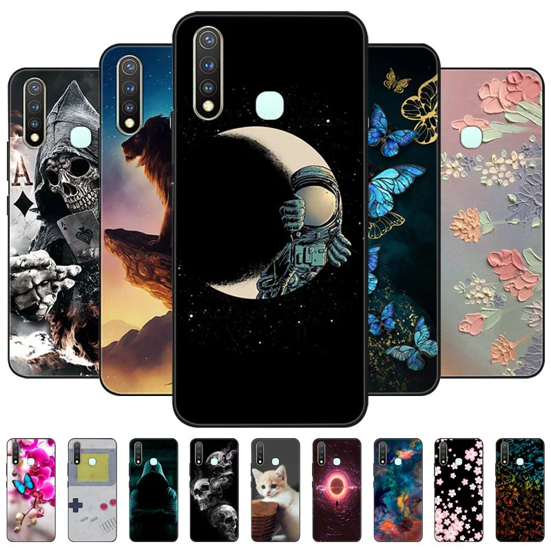 Фото Для Vivo Y19 1984, чехол Y5S, роскошный модный противоударный мягкий силиконовый чехол для Vivo Y 19 VIVOY5S, чехол для телефона Funda VIVOY 19 №1