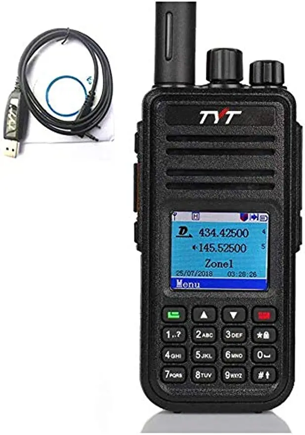 

TYT MD-UV380 Двухдиапазонная VHF UHF ручная DMR радиостанция DM UV380 цифровая рация Любительская радиосвязь Двусторонняя радиостанция с двумя слотами