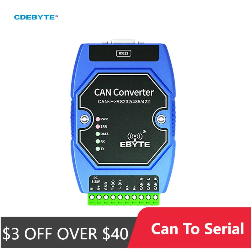 Can To Serial Protocol Converter Can to RS232/RS485/RS422 ECAN-401 Standard ModBus Protocol Full Terminal Interface Converter