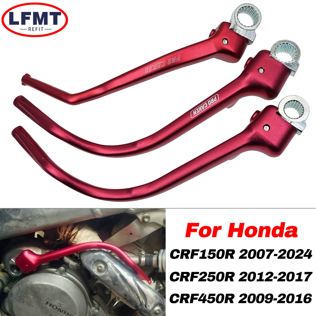 Фото Для Honda CRF150R CRF250R CRF450R CRF150RB CRF 150R 250R 450R 150RB мотоциклетный кованый рычаг старта педали 2007-2024 №1