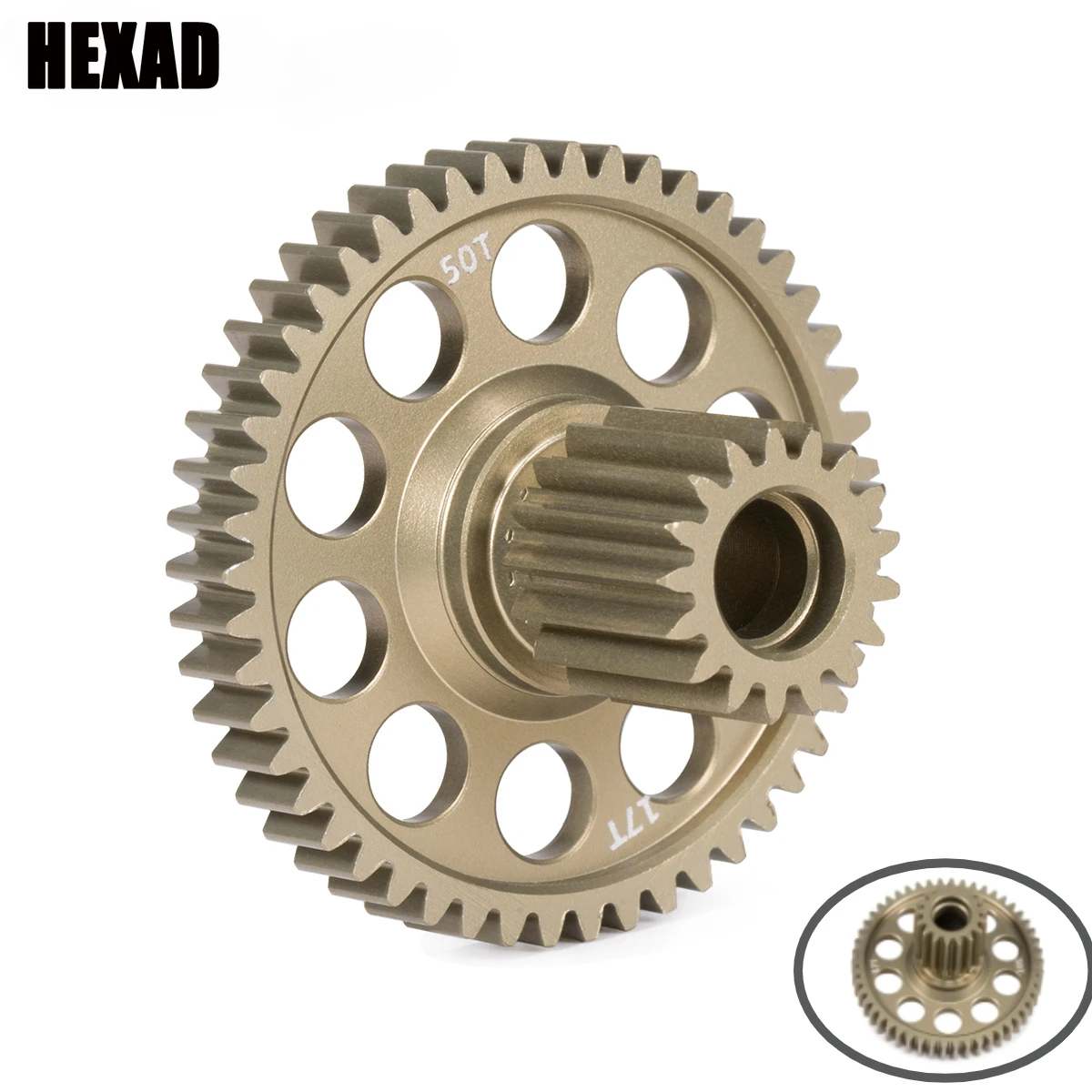 Алюминиевый счетчик 17T 50T для Tamiya Lunch Box Hornet Midnight Pumpkin Conasshopper Unimog 0005072 Обновление