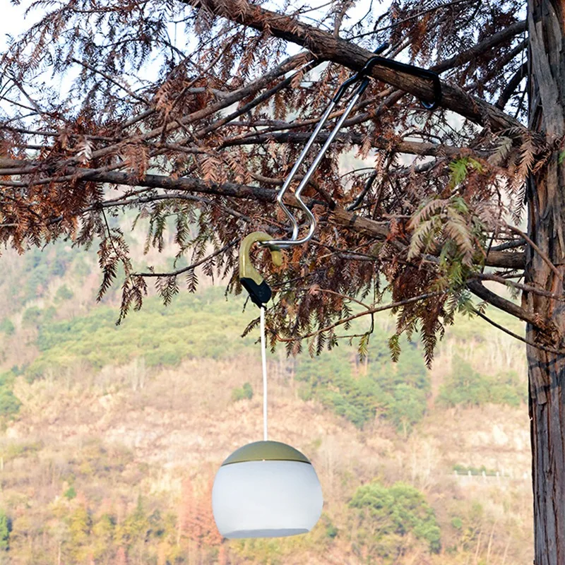 

Stainless Steel Tent Light Hook Lamp Hanger Clip Tent Accessories Multifunction Pole Holder For Camping Fishing