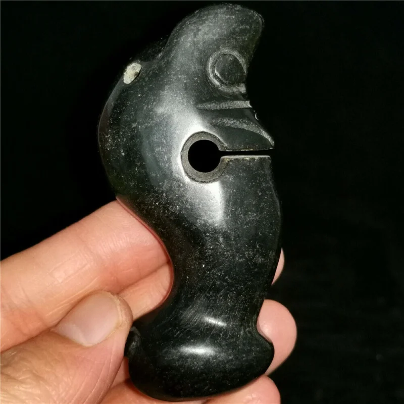 

КИТАЙСКИЙ РЕДКИЙ нефритовый нефрит ручная работа кулон ожерелье статуя Монстр свинка дракон