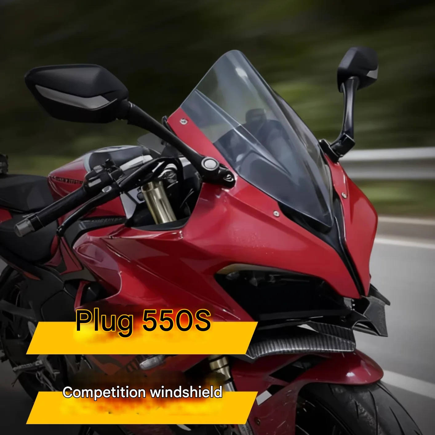 Фото Для QJMOTOR SRK 550 S: Модифицированное гоночное увеличенное ветровое стекло, агрессивный дизайн передней части, аксессуар для улучшения стиля. №4
