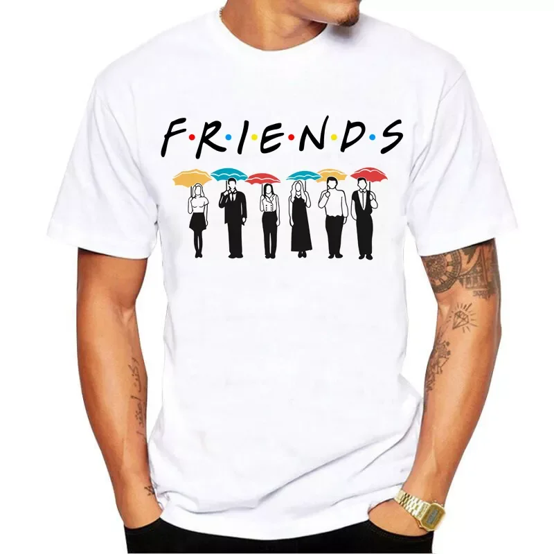 

NEW IN hot sale printed cartoon T-shirt men casual graphics Friends TV short-sleeved shirt summer T-shirt top tee