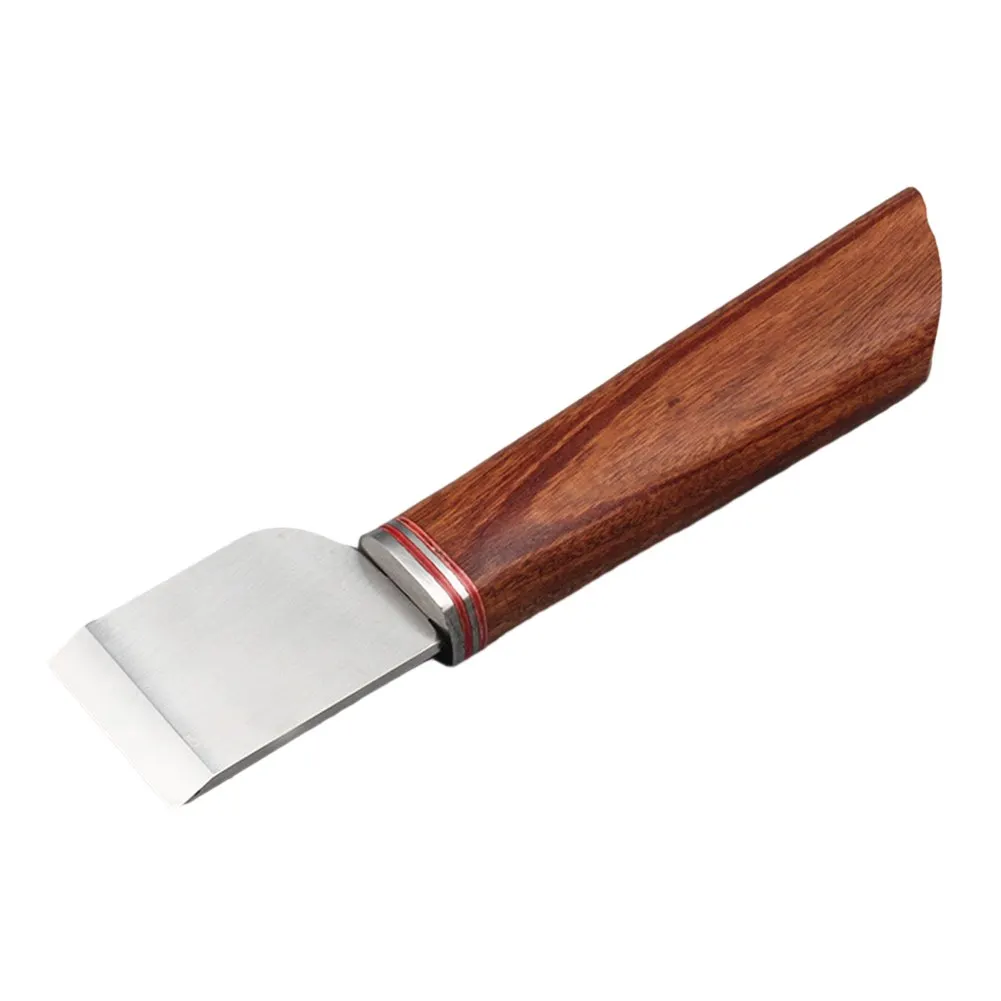 

For Leather Cutting DIY Leather Craft Leather Craft Steel Blade Stainless Steel Trimming Wood Handle Brand New
