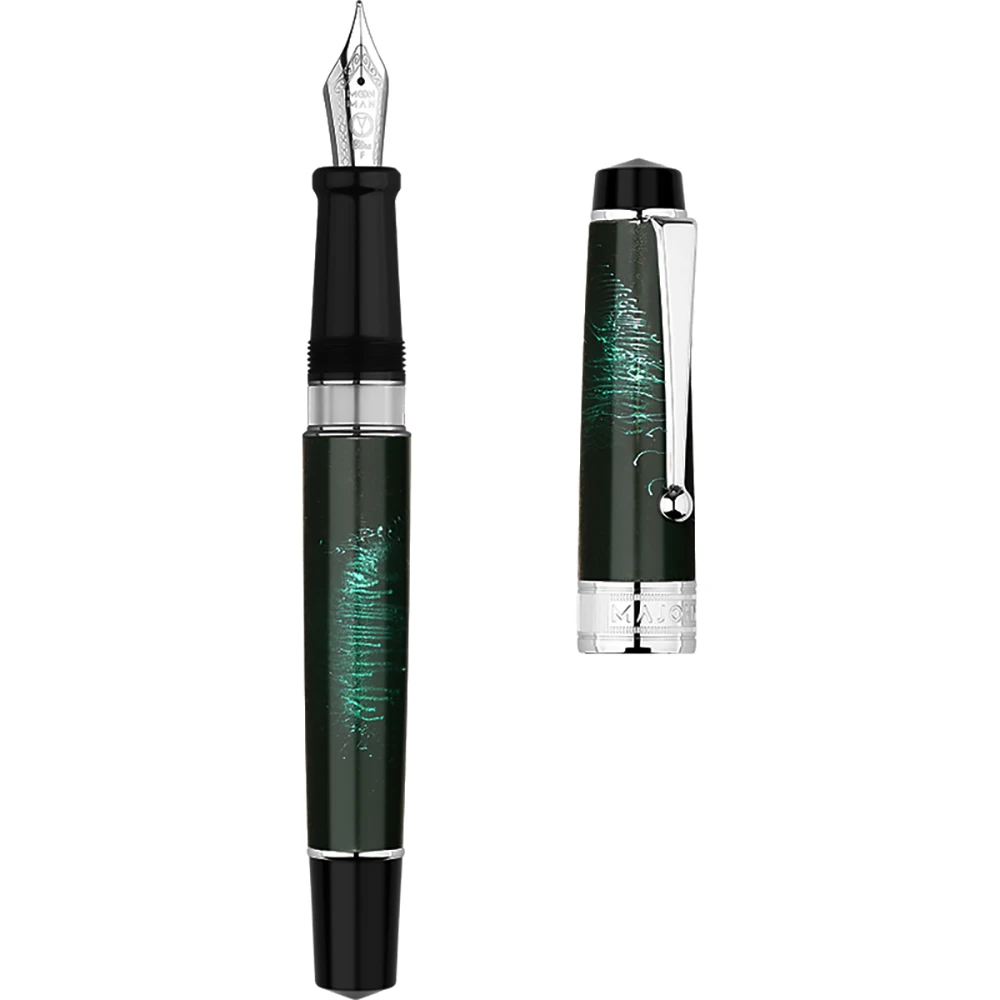 Ручка перьевая Moonman T5 / MAJOHN Piston металлическая иридиевая 0 38/0 5/0 7 мм | Канцтовары для