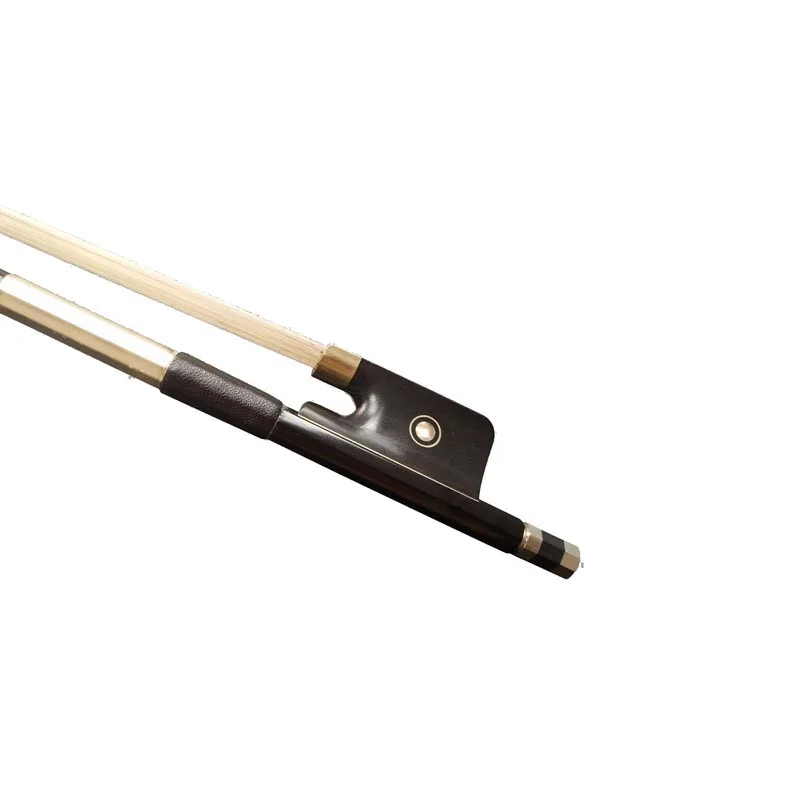 Plaid Carbon Fiber Viola Bow Round Stick Ebony Frog Mongolia Horse Hair Viola Part Accessaries