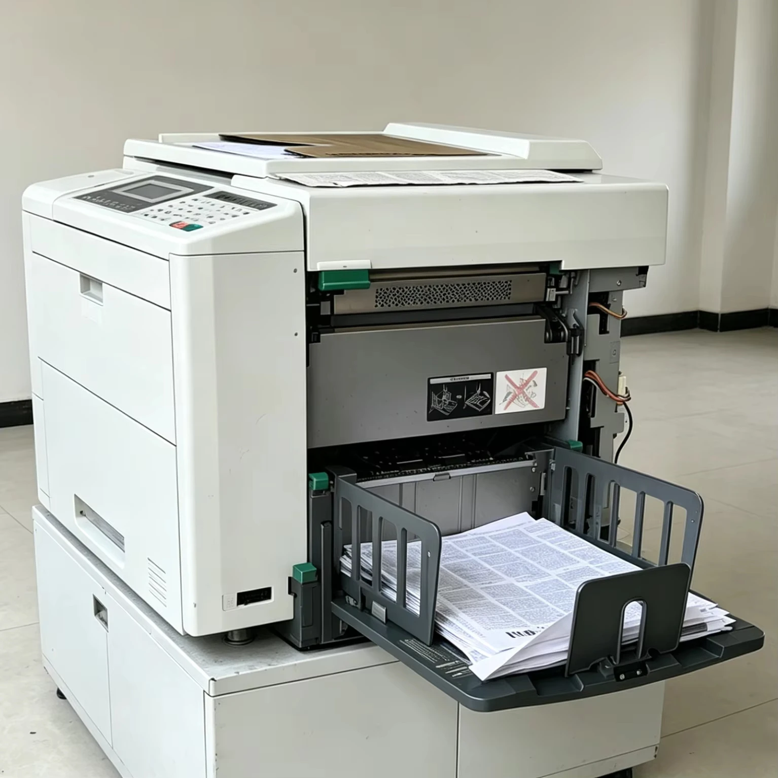 Фото Высокоскоростной цифровой дупликатор RISO GR3750 формата A3, 130 стр/мин, с автоматической подачей чернил, для офиса и школы. №2