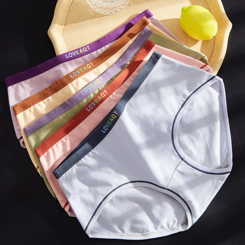 

Women Cotton Underwear Seamless Panties Sexy Panty Female Breathable Solid Color Underpants Girls' Lingerie Briefs-XXL
