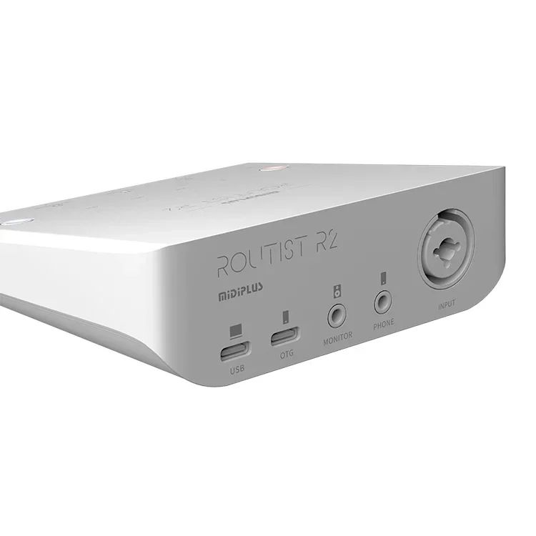 Midiplus Routist R2 Профессиональный USB-интерфейс Аудиомикшер 1 в 2 студия записи прямого