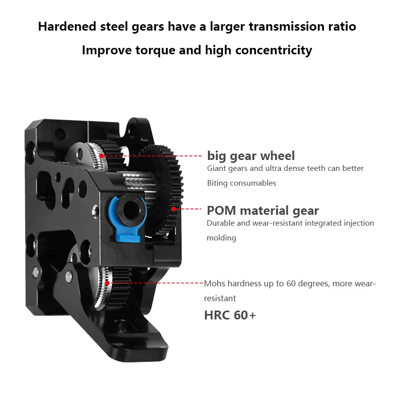 Высокоскоростной двигатель с редуктором из твердой стали для CR10 CR-10S Ender3 V2 HGX LITE