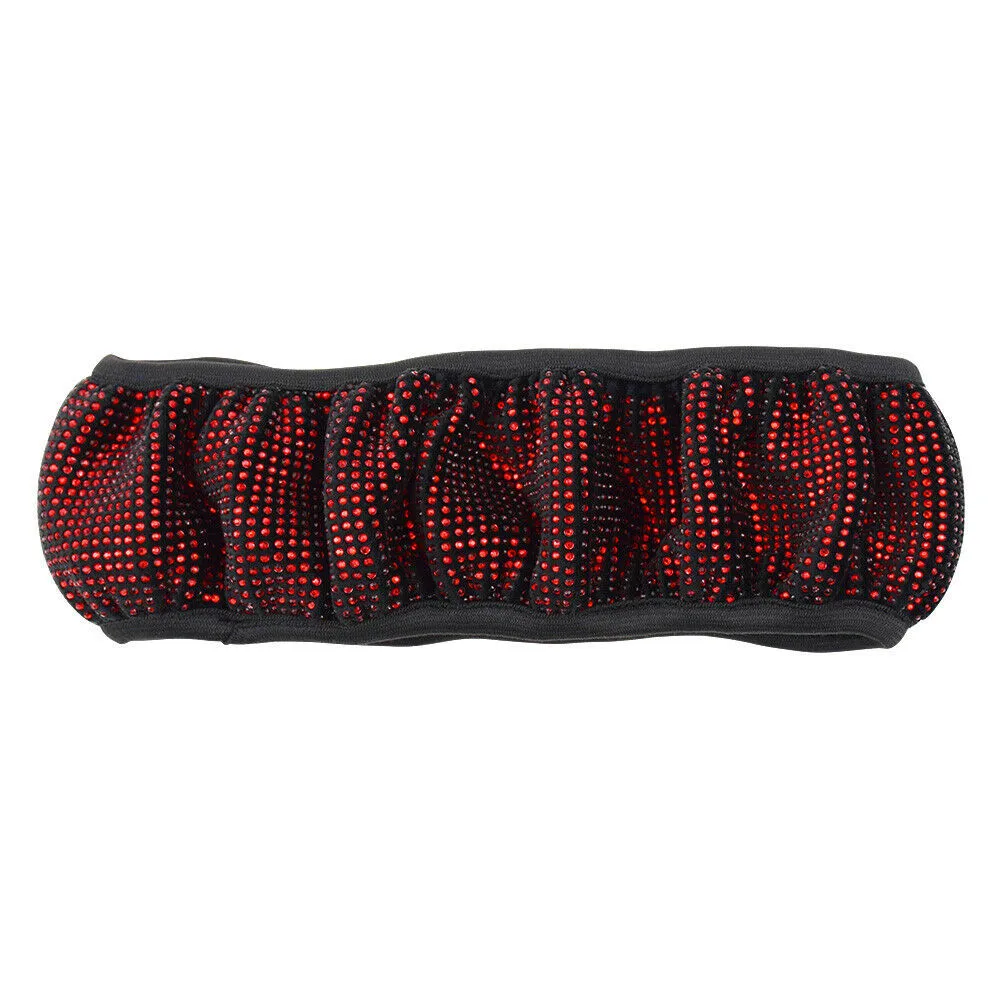 

1Pcs Car Bling Rhinestones Steering Wheel Case Cover Shell Skidproof Car Accessories Universal For All Diameter 37-38cm Car