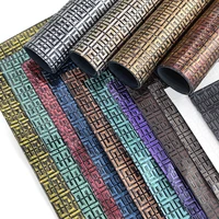 30x137cm roll retro metallic embossed textured leather sheets pu synthetic leather for handbags shoe materials diy boxcrafts