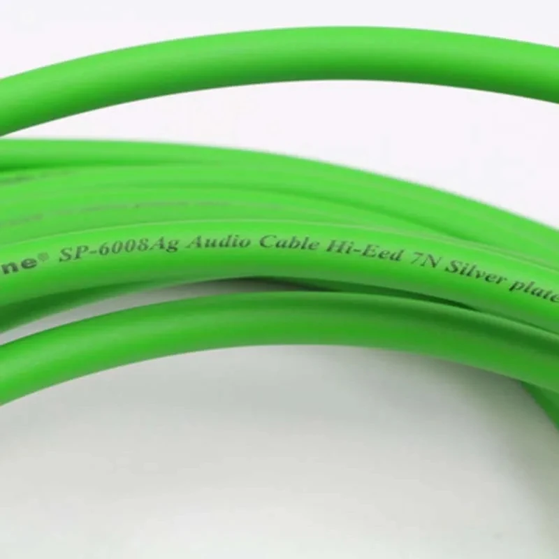 7N OCC посеребренный аудиокабель Fever двухъядерный сигнальный кабель Hi-Fi двойной