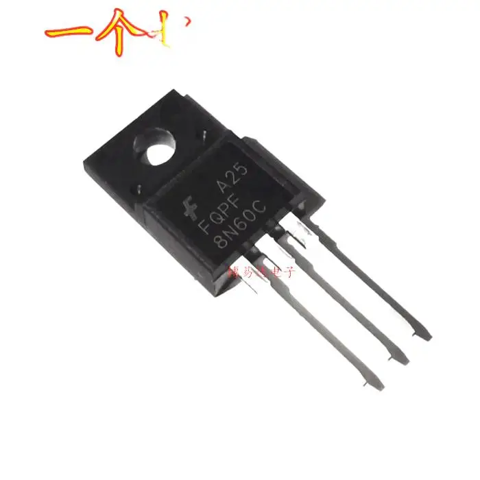 50 шт./партия FQPF8N60C 8N60C 8A 600V TO-220