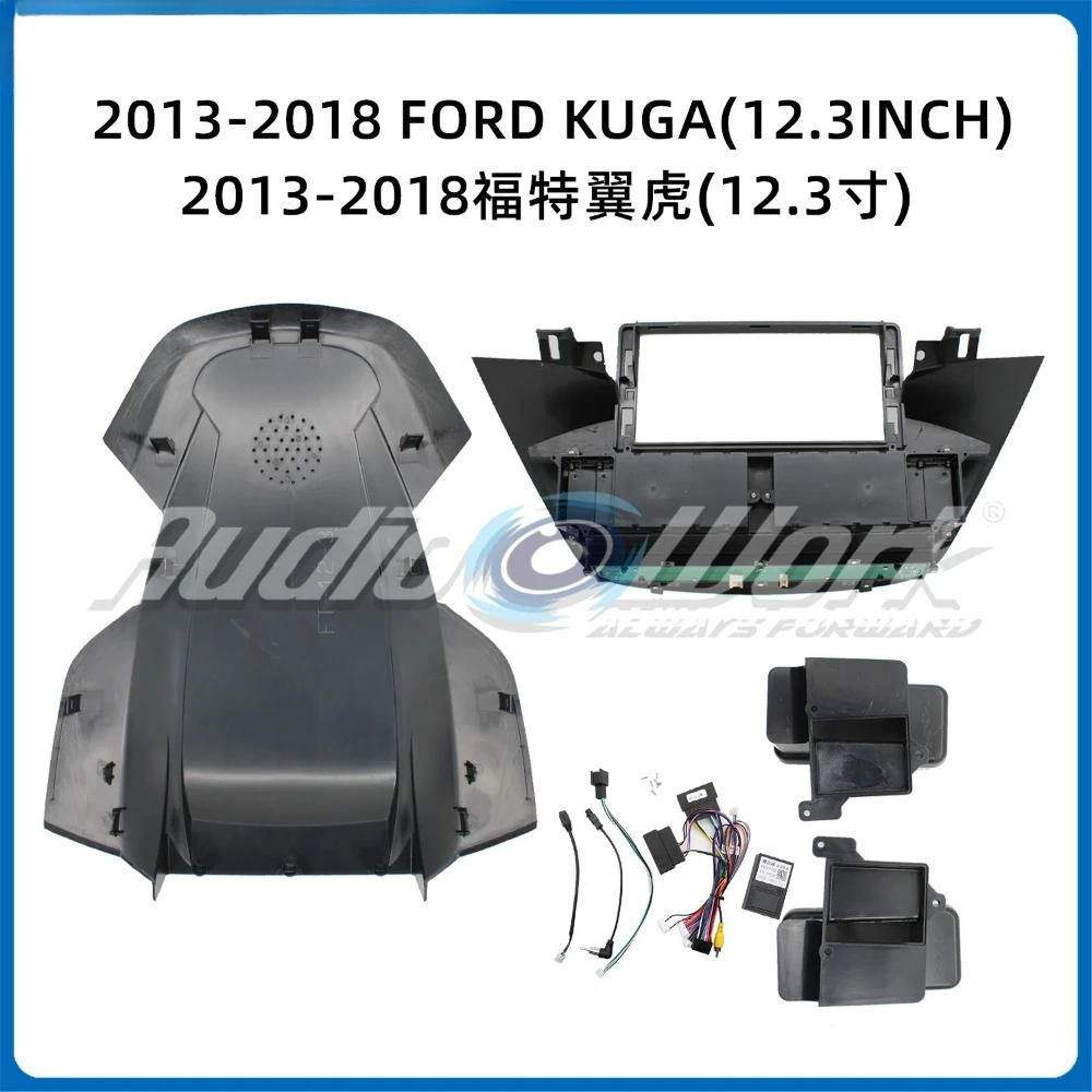 Автомобильный радиоприемник 12 3 дюйма для FORD KUGA 2013-2018 2-диновый стереоплеер