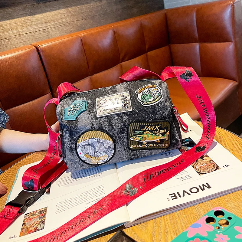 

Canvas with Real Leather Shoulder Bag High Quality Purses and Handbags Luxury Designer Hobos Fashion Side Bag Sling Sac A Main