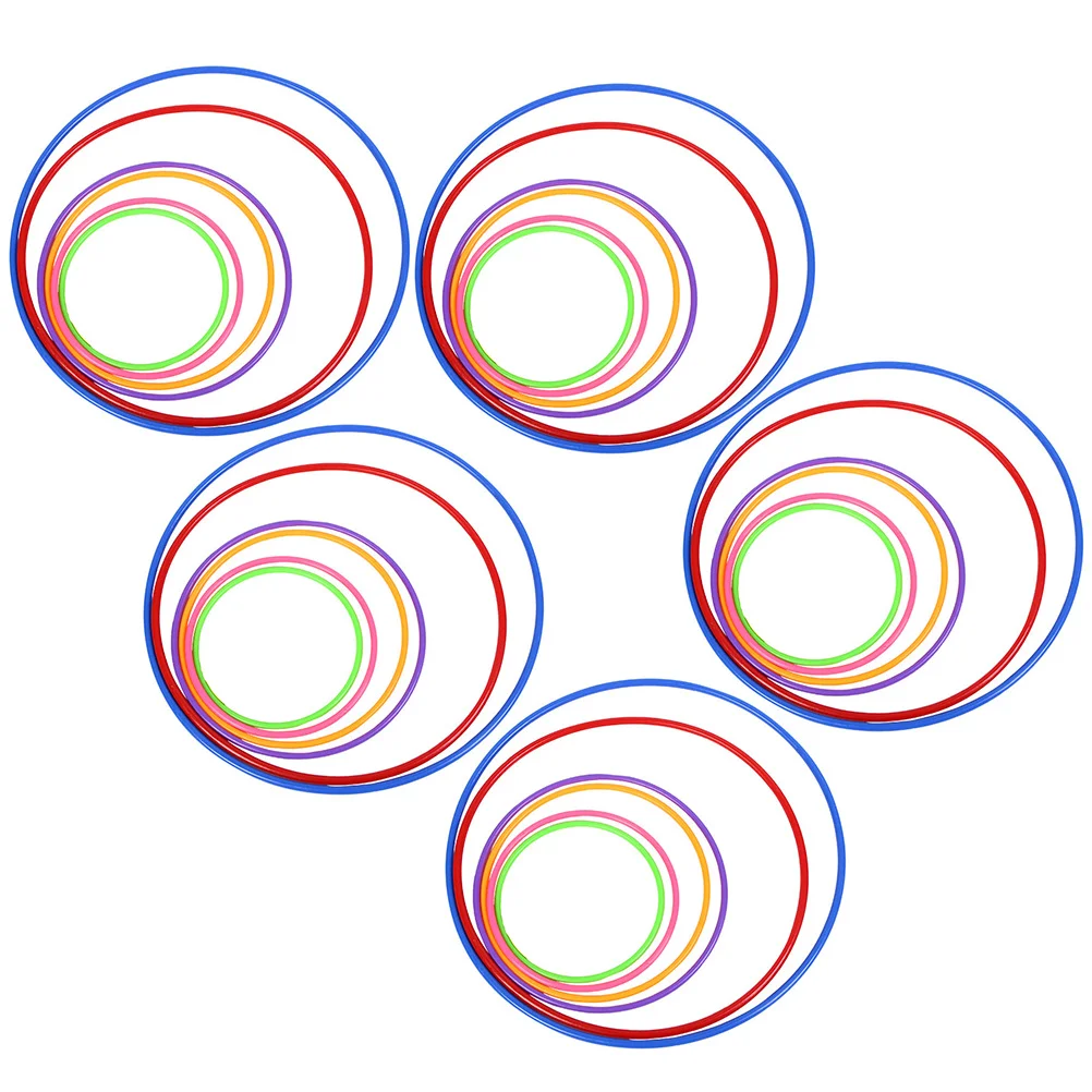 

25 Pcs Ferrule Interactive Throwing Toys Outdoor Plastic Tossing Rings for Children