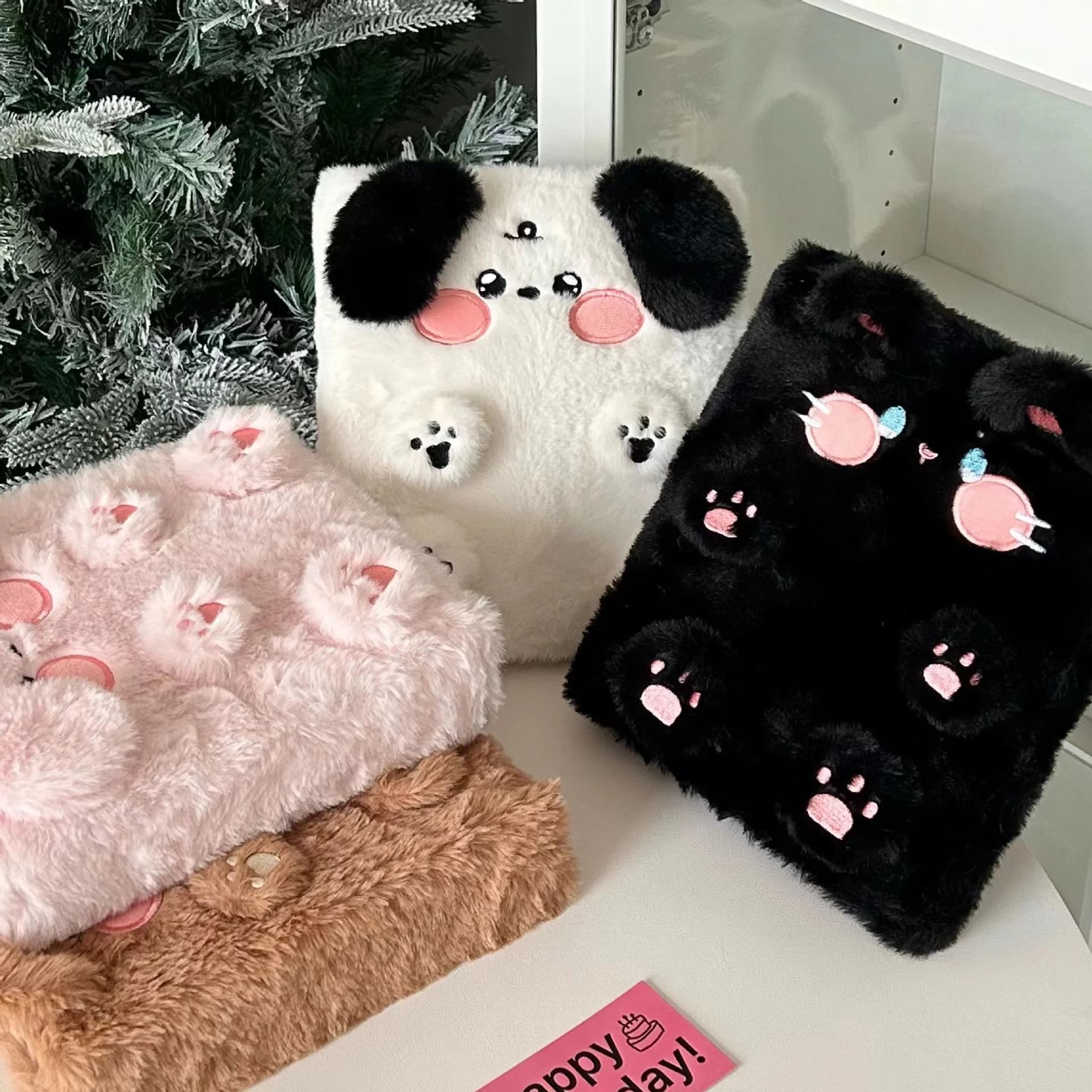 Kawaii кошка собака плюшевая папка Kpop Фотокарта для фотографий Коллекционная книга