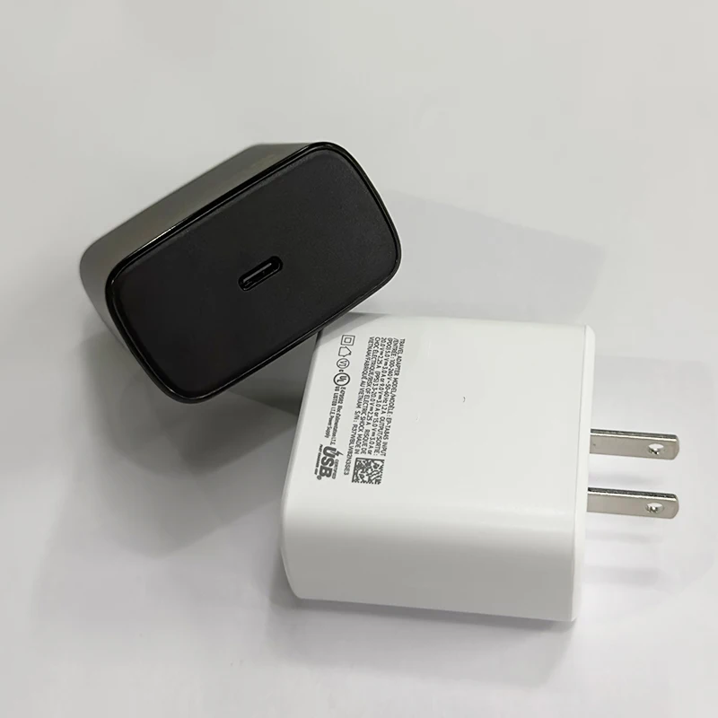Зарядное устройство для Samsung 45 Вт Тип C с кабелем для Galaxy S25 Ultra S25+ S24 Ultra A55 S24+ S22+ Tab S9 8 7 Z Складной флип-адаптер ЕС США