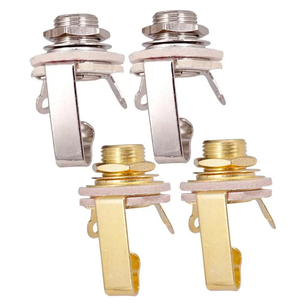 Tooyful 2 шт./компл. 6 35 мм разъем для гитары выходная розетка моно бас-гитары