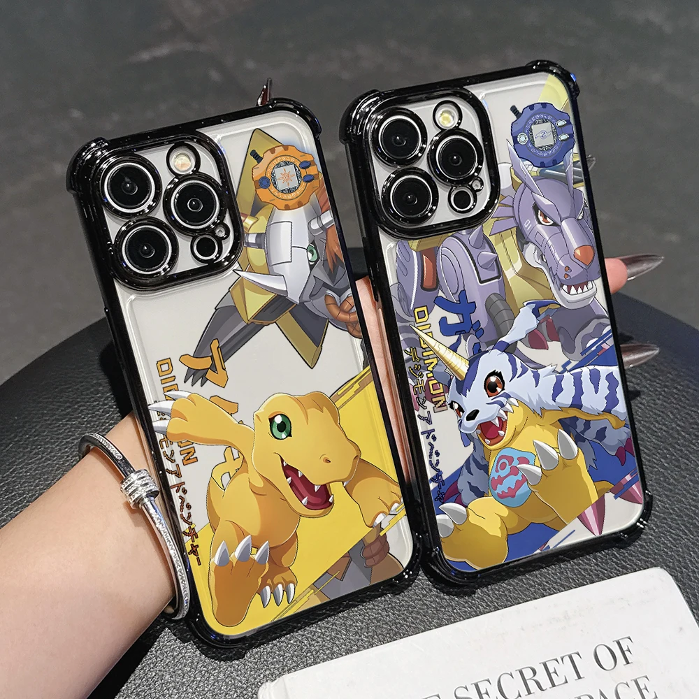 Чехол для телефона Digimon Angemon Gabumon Xiaomi Mi 15 14 13 Ultra Poco X7 X6 X5 X3 F5 F4 Pro 5G прозрачный мягкий