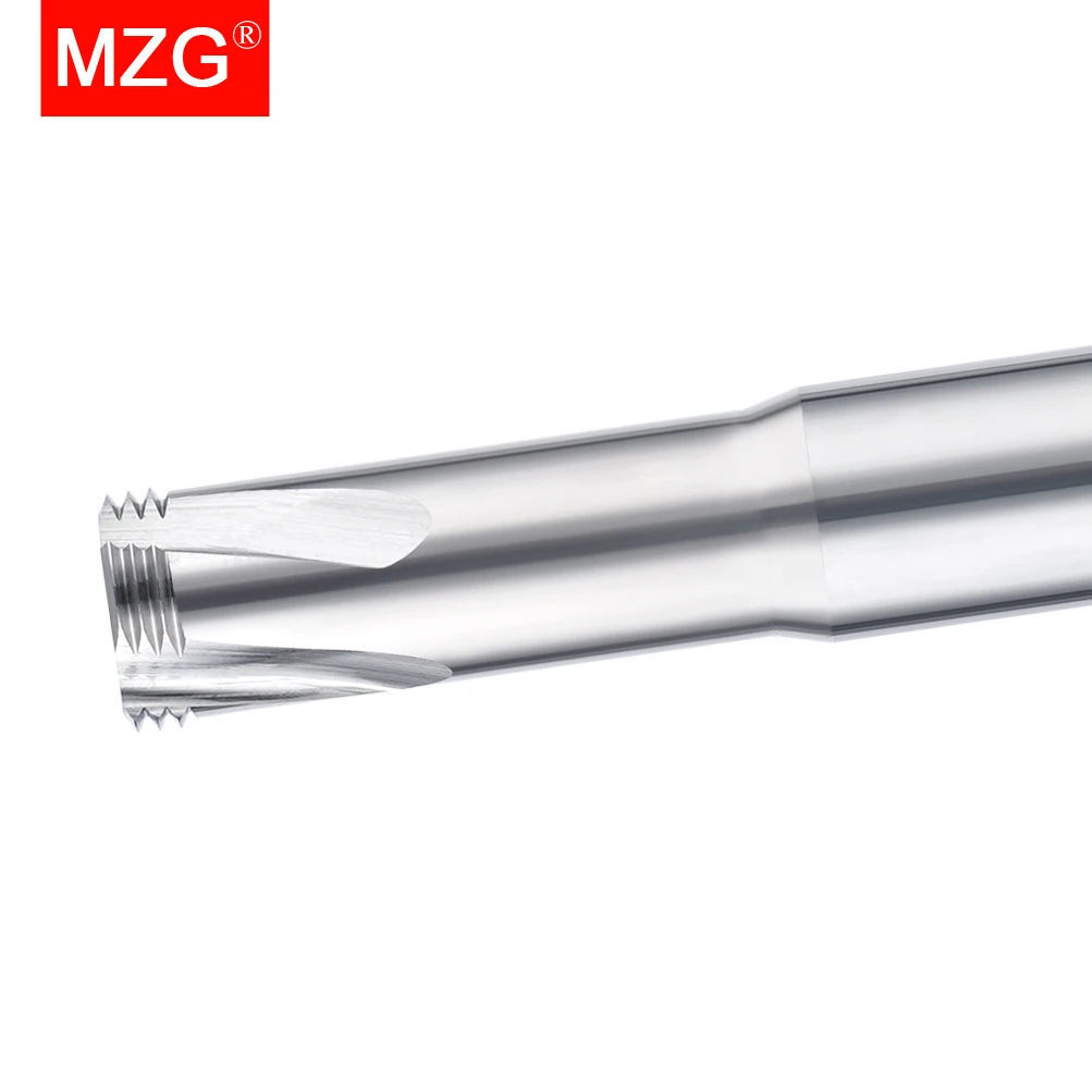 

MZG 1 шт. 3T алюминий Метрическая высокая твердость три зубца сплав Вольфрамовая сталь CNC обрабатывающий центр Резьбовая фреза