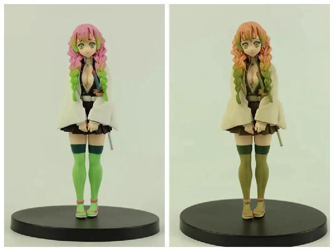 

Anime Demon Slayer Peripheral Figure Toys Wholesale Kanroji Mitsuri Koiju Manga Statue Action Figure PVC Collectible Model Toys