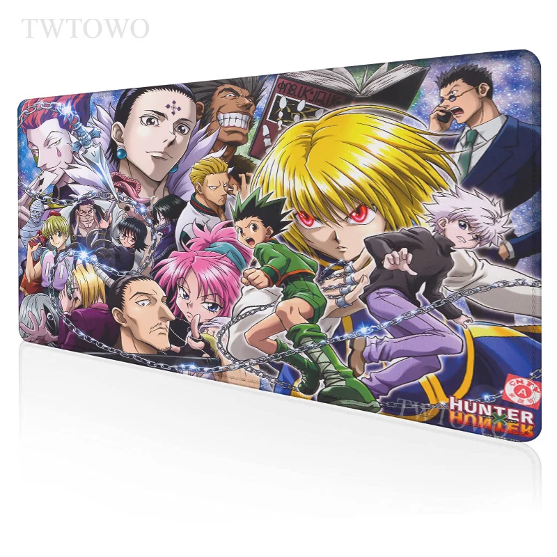 

Anime Hunter x Hunter Mouse Pad Gamer XL Computer HD Home Mousepad XXL Desk Mats Natural Rubber Anti Slip Soft PC Table Mat