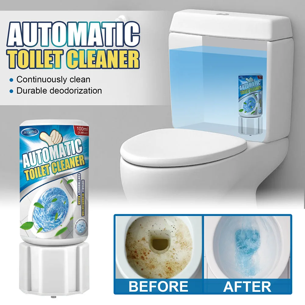 

100ml Cleaning Automatic Toilet Cleaner Powerful Toilet Descaling to Yellow Urine Stain Toilet Cleaner Strong Cleaning Power