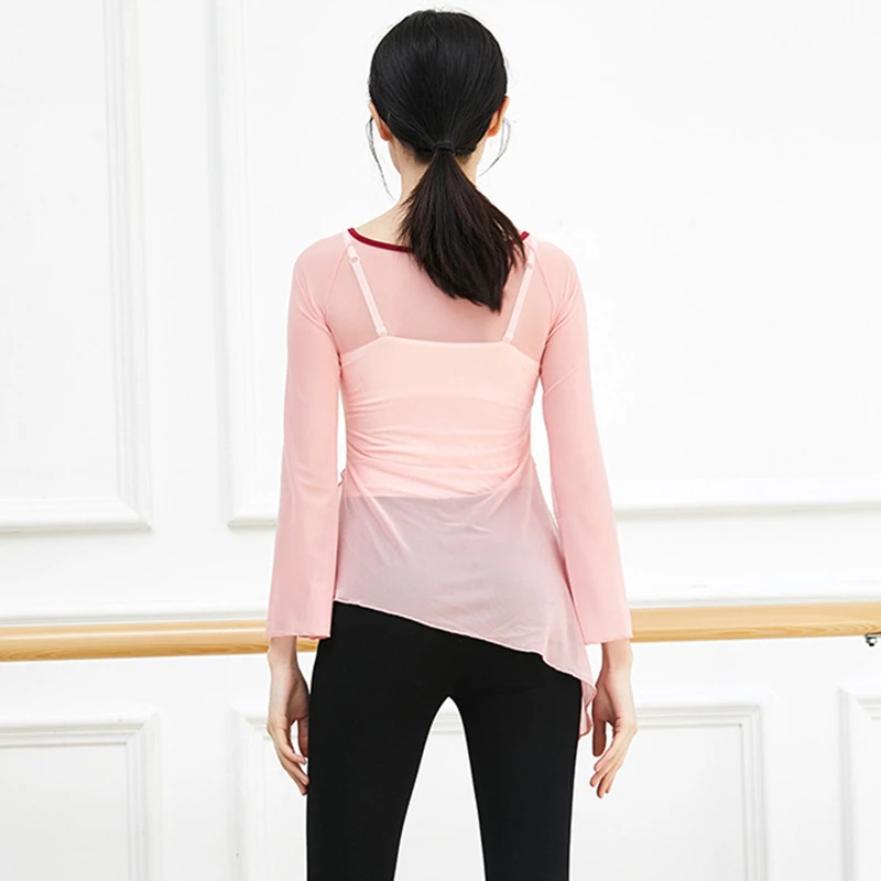 Женский линейный танцевальный костюм верхняя женская рубашка Китайская