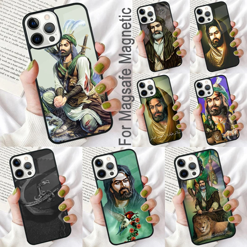 Фото Мягкий чехол для телефона Imama Hussain Shia Ali для iPhone 17 Air 16e Pro max 15 Pro 13 14 Plus 11 12 MagSafe MagSafe Magnetic Coque №1