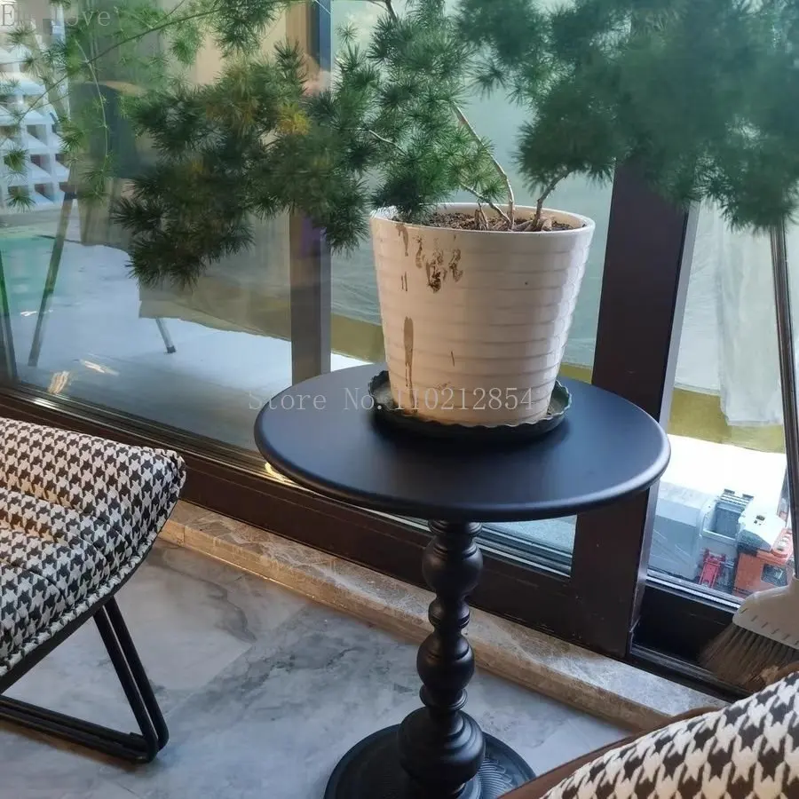 Скандинавский кованый столик в стиле ретро прикроватный для гостиной дивана