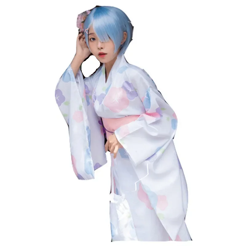 Костюм для косплея Rem из японского аниме женская одежда традиционный этнический