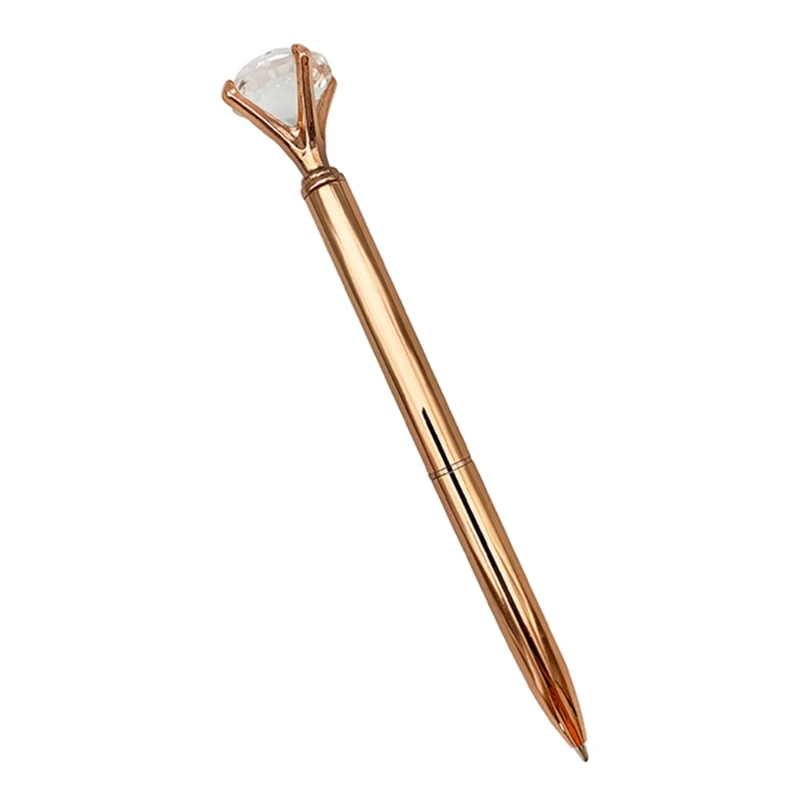 

Стильная большая металлическая шариковая ручка C5AE с алмазным рисунком, гладкая ручка для письма, изысканная шариковая ручка с алмазным рисунком, многоразовая для офиса, женщин и мужчин