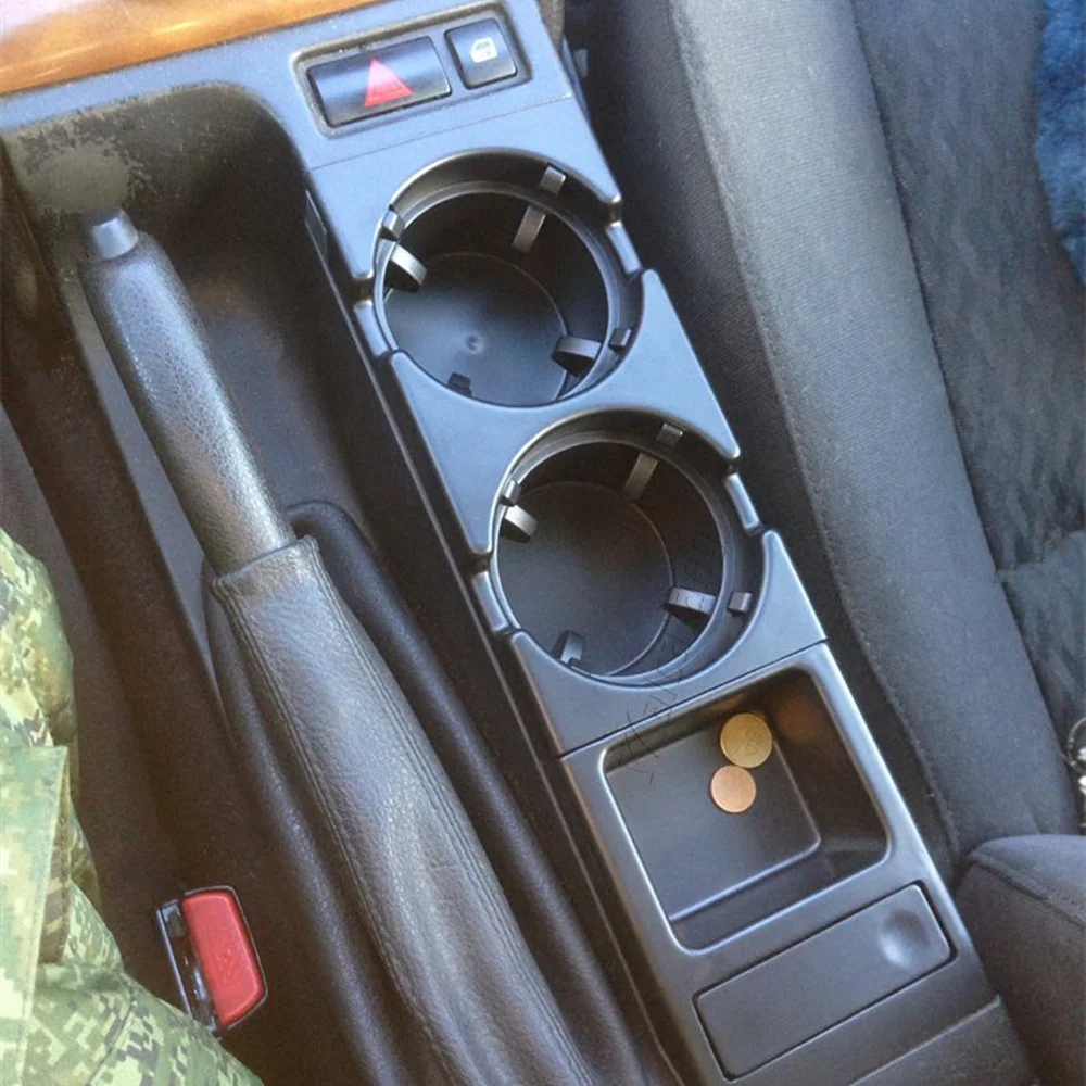 

For 1999-2006 BMW E46 3 Series Dual Hole Car Front Center Console Storage Tray Box Coin + Cup Drink Holders 51168217957