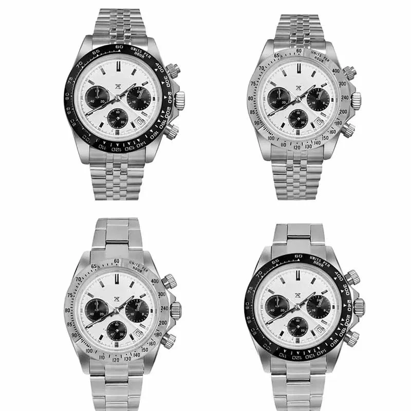 2023 New S-Logo Men's Quartz Watches Sapphire Stainless Steel VK63 Movement Waterproof Watche Wrist Watch Relogio Masculino