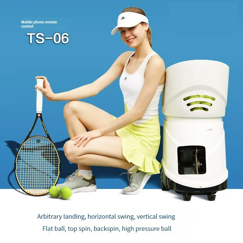 

Automatic Mobile Phone Remote Control Tennis Trainer Controlled By A Ts-06 Mobile Phone Also Can Be Used As A Trainer