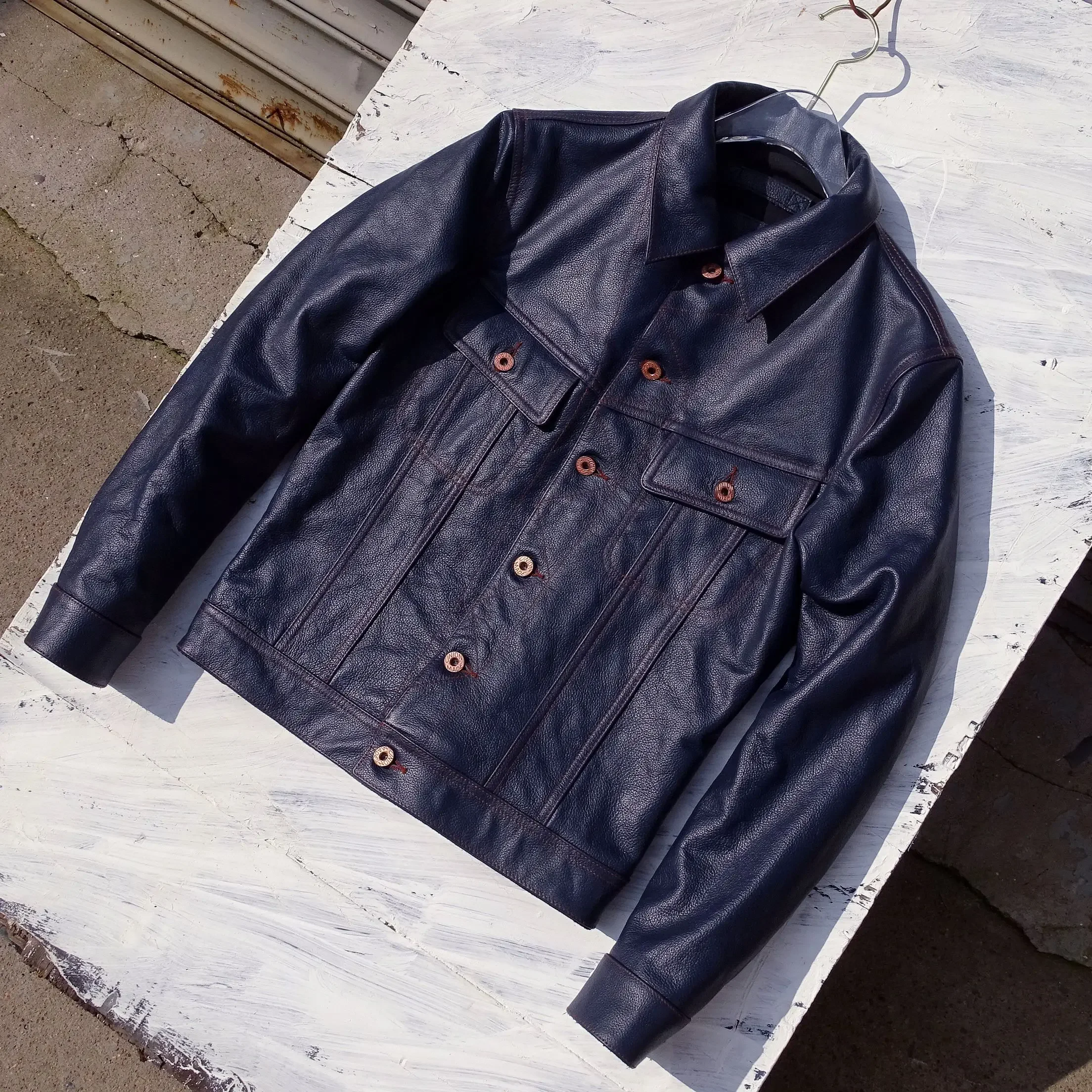 Мужская ковбойская куртка из натуральной воловьей кожи большие размеры 4XL 5xl XXXXXL