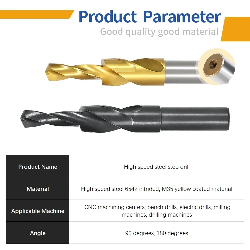 Ступенчатое сверло ExactBit Counterbore M35 Кобальтовое/HSS двойное режущее HSS для металла 90