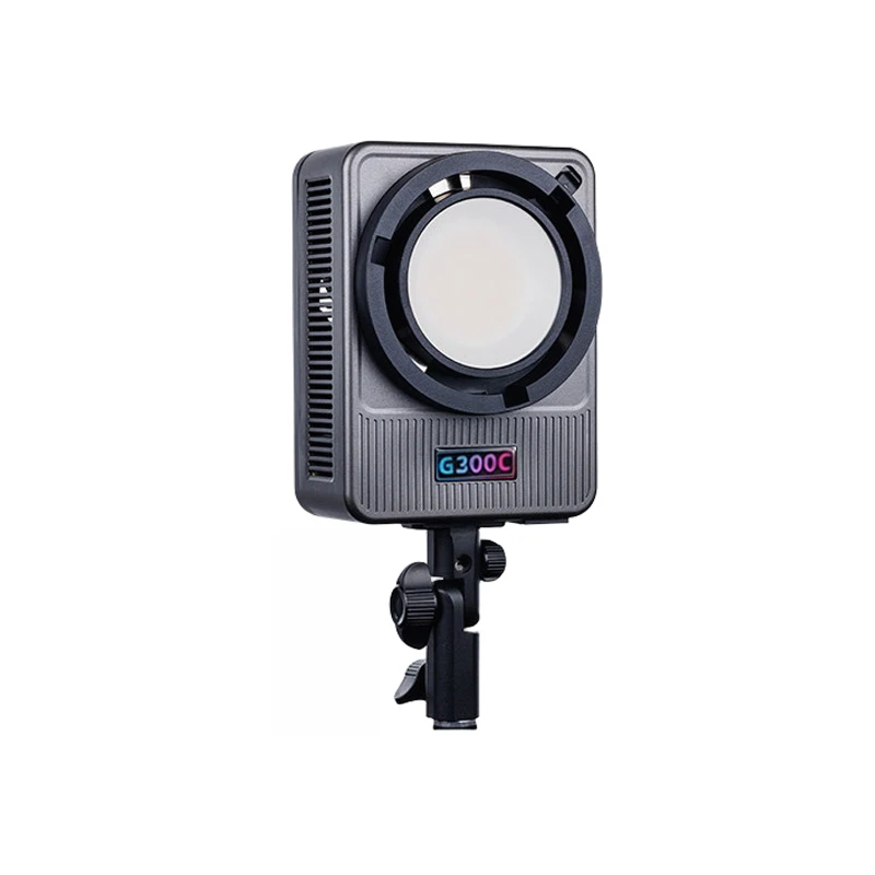Фото LIYADI 300W/200W LED-видеосвет 2700K-6500K RGB, полноцветный профессиональный осветитель COB для фотографии и видеосъемки в студии. №5