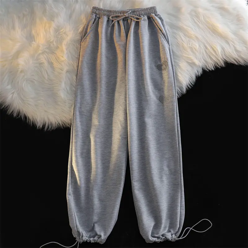 

Мужские брюки-багги с завышенной талией, джоггеры с широкими штанинами до щиколотки, повседневные свободные тонкие черные спортивные штаны...