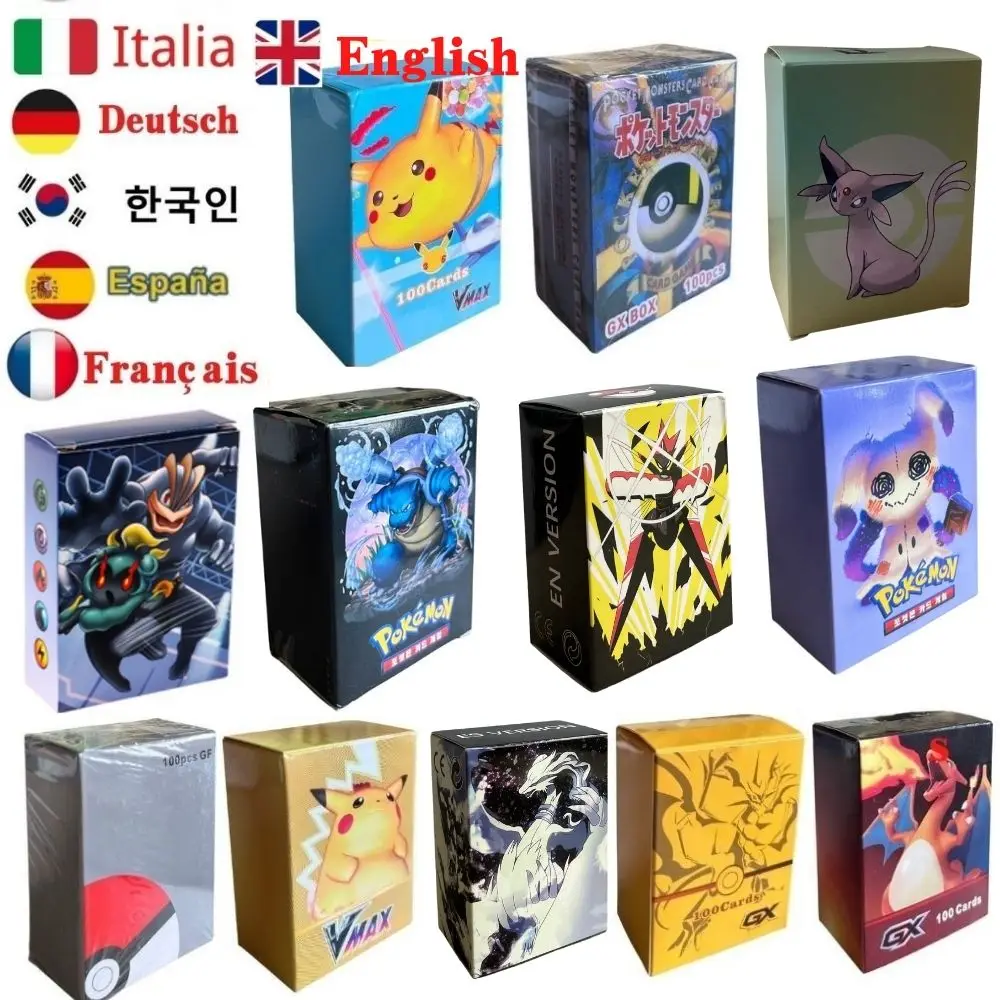 

Spirit Baokemeng Card vstar Label Team gx vmax Coach Energy Shining Game castellano English French Korean Spanish German Toys