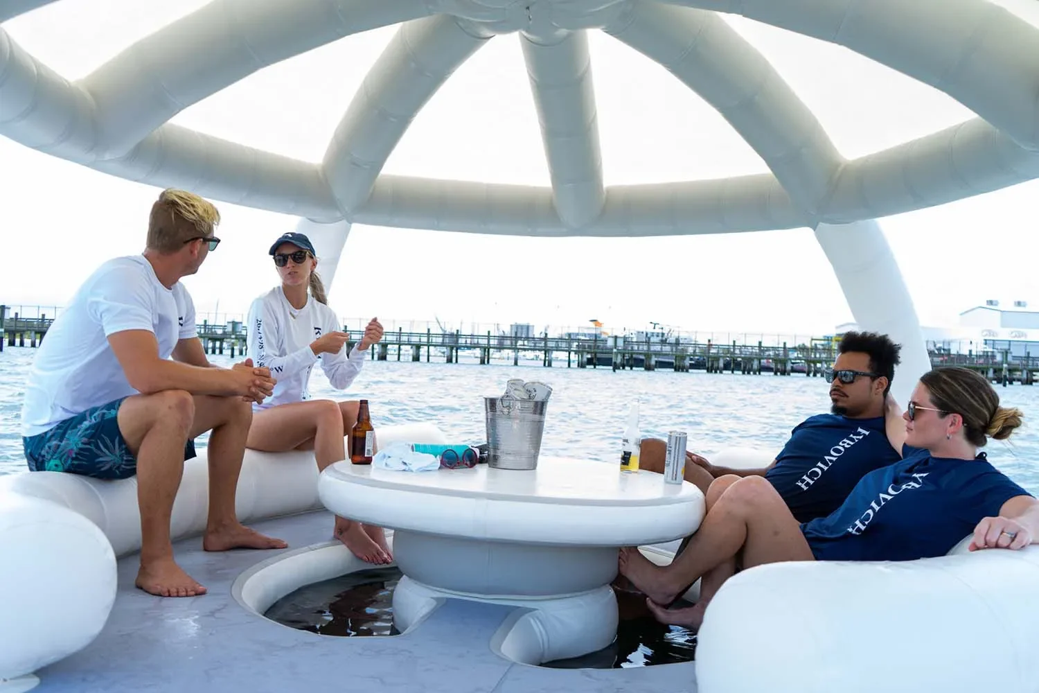 Индивидуальная надувная док-станция Dietong лампа с палаткой