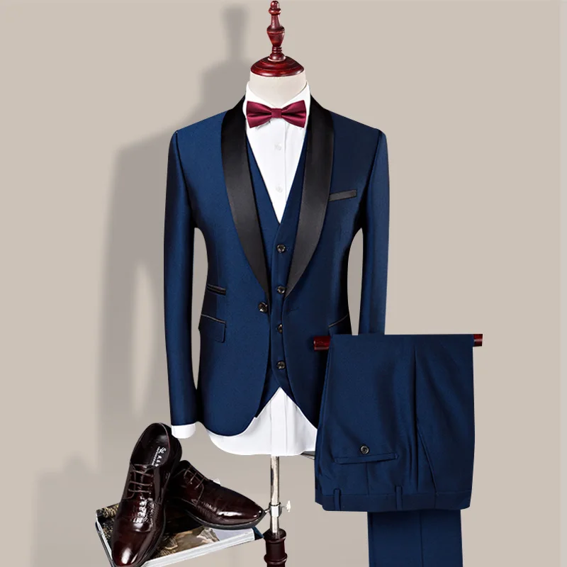 

Custom Made Groom Wedding Dress Blazer Pants Business High-end Classic Dress Trousers SA03-98599